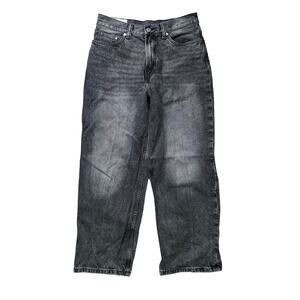 H&M Jeans Men’s 30x32 Black Baggy Cotton Denim Casual